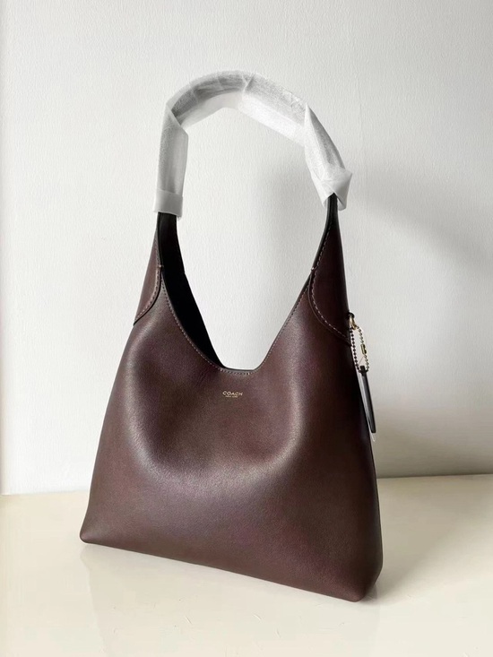 Coach Handbags - Coach Chocolate Brown Leather Shoulder Bag